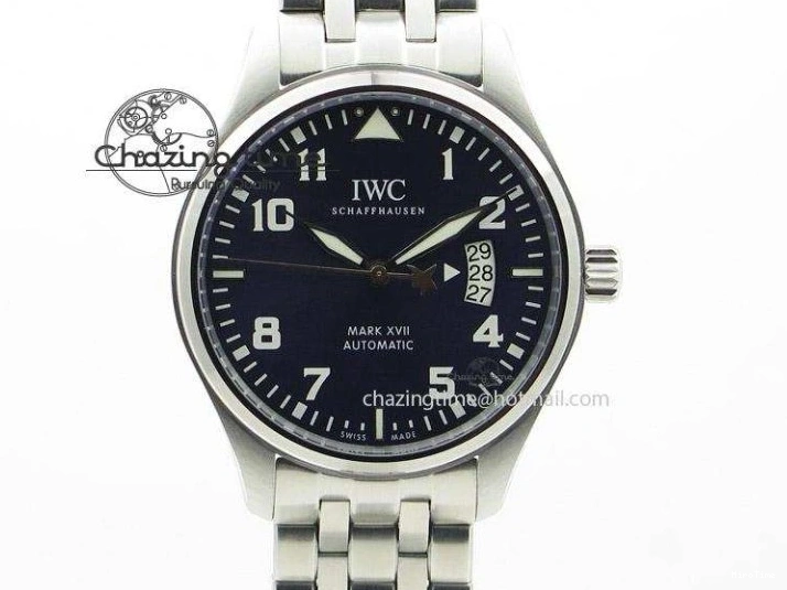 MIROTIME 0117 Mark XVII IW326504 MKS 1:1 Best Edition Black Dial On SS Bracelet MIYOTA 9015 V Durable 7210